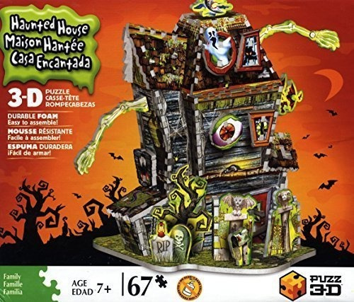 Hasbro Games Puzz 3d Haunted House Puzzle