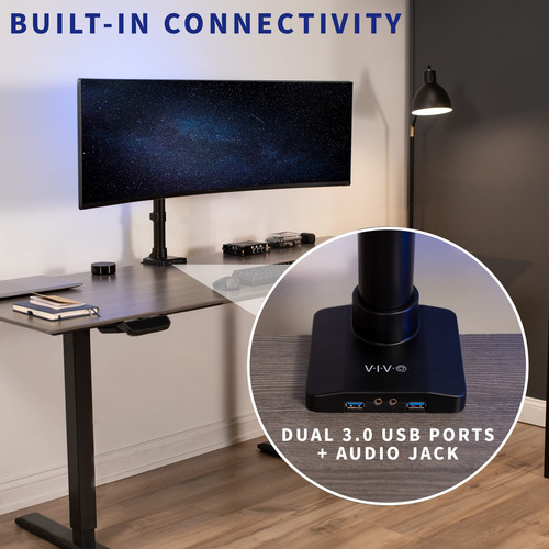 Monitor Arm Vivo Stand-v101gtu Para Ultrawide 49 15kg