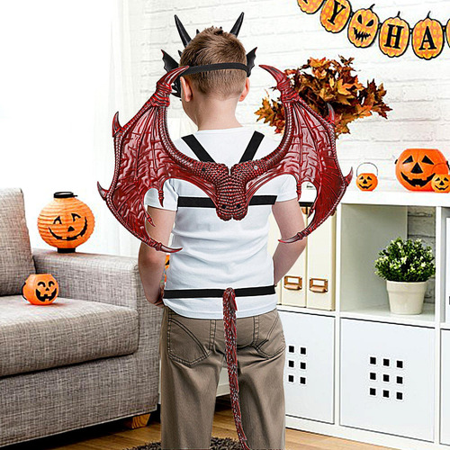 Disfraz De Dragón Para Niños De Halloween Conjunto De Disfra