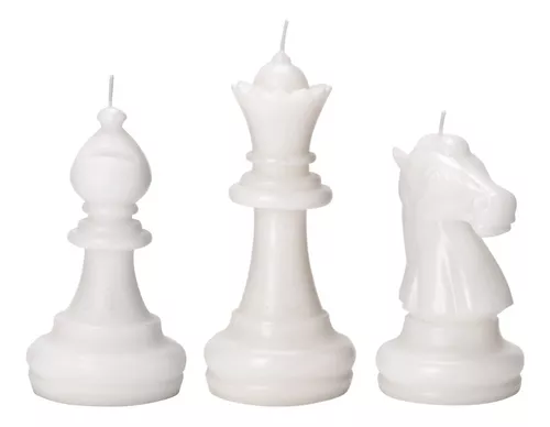 Escultura Vela Rainha Xadrez - Mart Branco - Velas e Acessórios - Magazine  Luiza