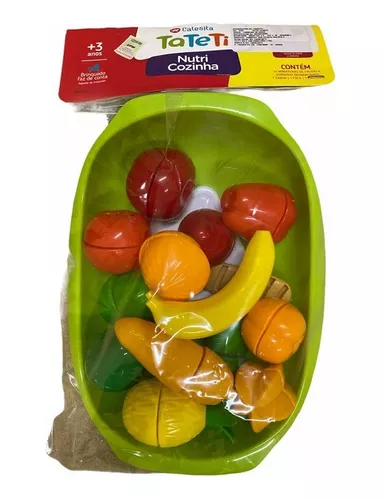 Kit de Frutas e Legumes com Velcro - Nutri Cozinha - Tateti - Calesita -  superlegalbrinquedos