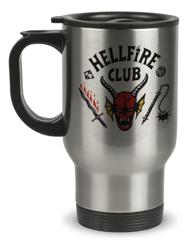 Taza Mug Termica Hellfire Club Stranger Thing