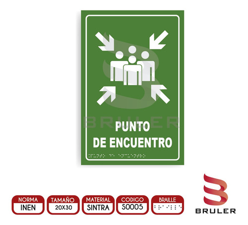 Señaletica A4 Impresion Uv Inen Valor Adicional Braille
