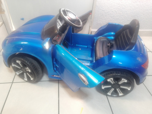 Carro Eléctrico Porsche Azul Con Control 12 V (Usado)