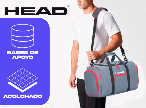 Imagen 7 de 10 de Bolso Head Gimnasio Deportivo Urbano Viaje Urbano Reforzado