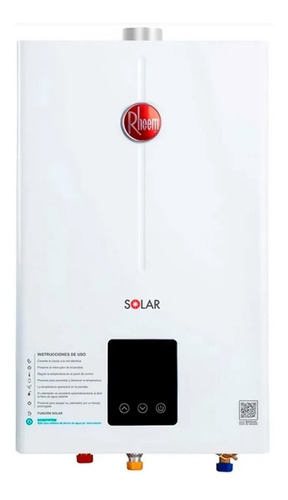 Calentador Instantaneo Rheem Gas Natural 3 Servicios 16 L. Color Blanco Tipo de gas GN 110V/220V