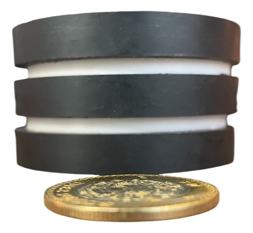 2 Imanes De Ferrita Anillo Dona De 60mm X 10mm Interio 40mm
