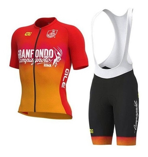 Uniforme Ciclismo Gran Fondo Jersey Short Bib Bici Ruta Mtb