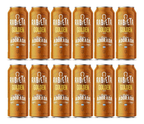 Cerveza Artesanal Rabieta Golden Ale 473ml X12 - Fullescabio