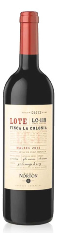Vino Tinto Lote La Colonia Malbec 750 Ml