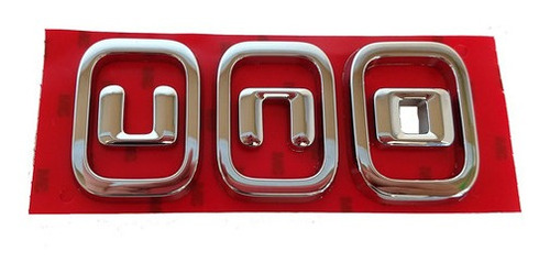 Emblema Tampa Traseira Novo Uno 2011 2012 2013 Fiat