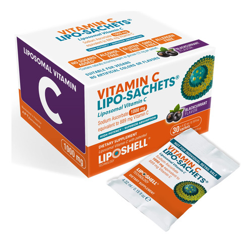 Lipo-sachets Vitamina C Liposomal 1000mg - Sabor A Grosella
