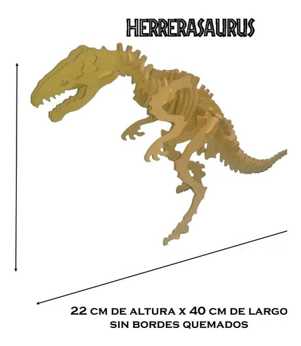 Imagen 5 de 9 de Coleccion Comp. 8 Dinosaurios Argentinos P/ Armar 3d Madera