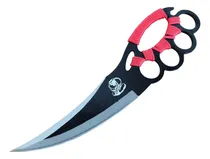 Comprar Cuchillo Cobra Karambit Boxer Manopla Funda Tactico Color Rojo