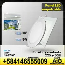 Comprar Panel Led Empotrable Circular 24w 6000k 85-265v 30cm