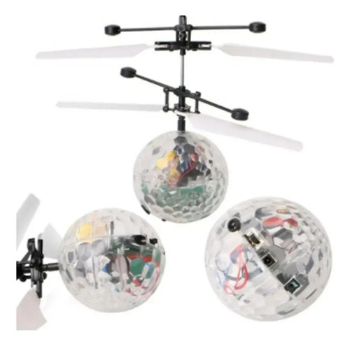 Mini Dron Volador Sensor De Mano Con Luces Led Recargable