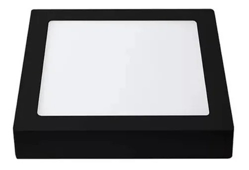 Luminaria Led Plafon Panel Aplique Standard Negro Sdssb 18w