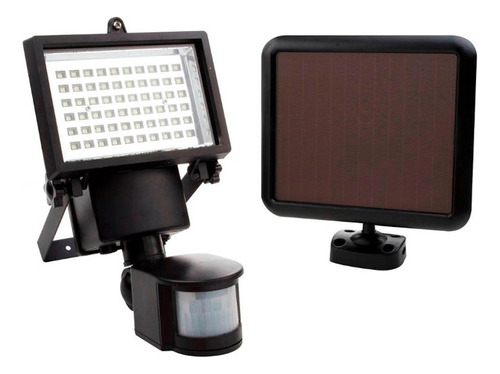 Foco/proyector Led Con Panel Solar Y Sensor De Mov. - Ixec I