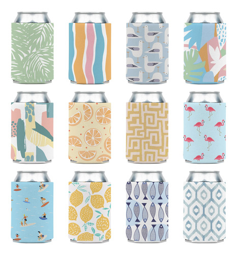 Fundas Para Enfriadores De Latas De Cerveza En Blanco (paque