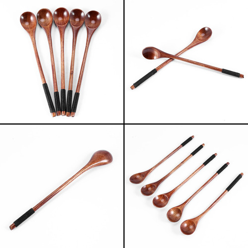 Cuchara Mezcladora De Madera Para Café, Té, Mermelada Y Baño