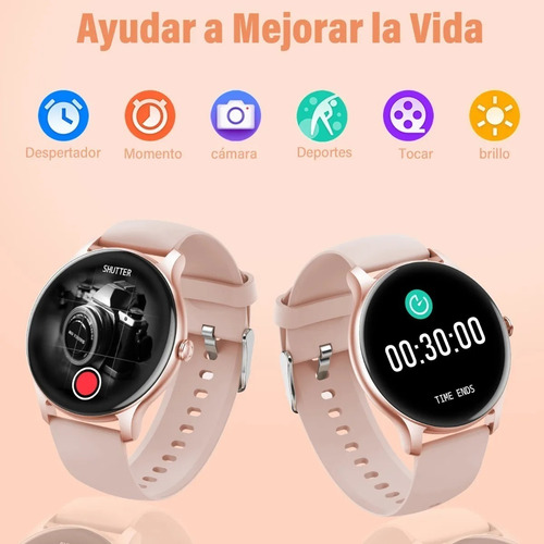 Imagen 7 de 7 de Smartwatch Para Mujer, Reloj Inteligente, Reloj Bluetooth