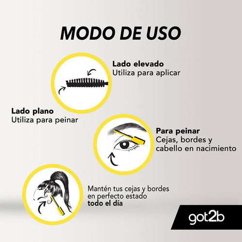 Gel Para Cejas Y Bordes Schwarzkopf Got2b Glued 16ml