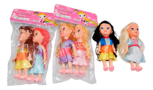 Muñecas X 2 Und Juguetes Juego De Princesas  