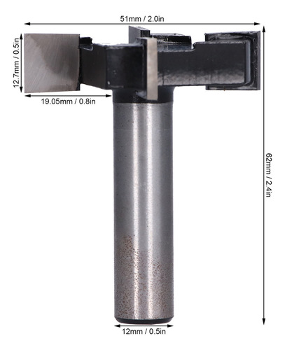 Youpin Fresa De 4 Dientes En Forma De T De Gran Diámetro