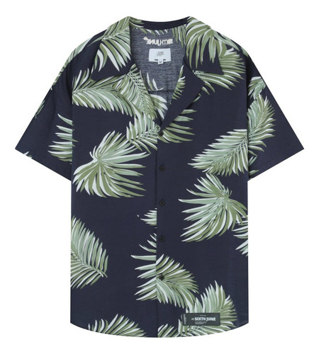 Camisa Casual Hawaiana Talla Grande Para Hombre Con Estampad