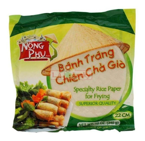  Non Phu Papel Arroz Premium Rice Paper Vietnam 22cm340g 25pkNong Phu