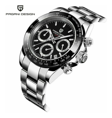 Relógio Aço Pagani Design Pd1644 Movimento Japão Seiko Vk63