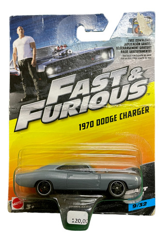 1970 Dodge Charger Velozes Furiosos Fast Furious Mattel 1/55