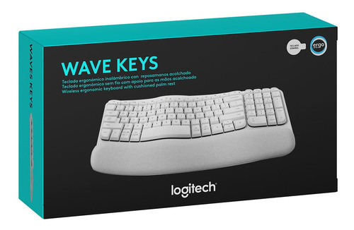 Teclado Logitech Ergo Wave Keys Wireless Bolt /bt/sp White