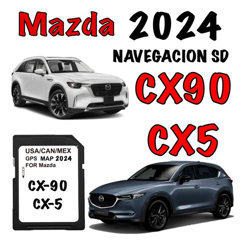 Tarjeta De Navegacion Sd Gps Mazda 2024 Cx5 Cx90 Y Demas