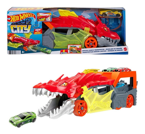 Hot Wheels City Remolque De Dragon - Mattel