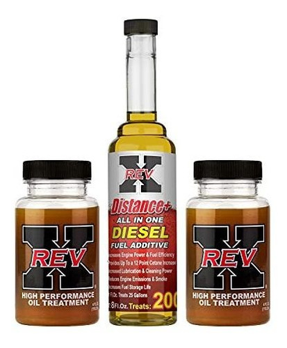 Rev X Original Diesel Kit - Distancia+ (8oz) + Aditivo De Ac