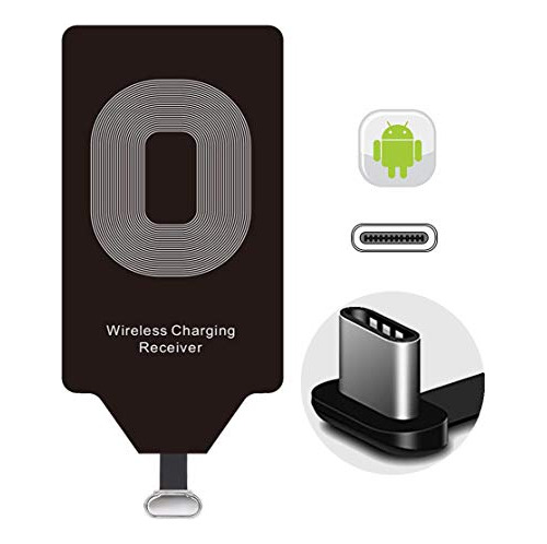 Adaptador De Carga Inalámbrico Qi Cargador Receptor Usb Tipo