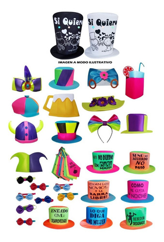 Cotillon Carioca, Cotillon, Gorros Cotillon Fiesta X 37u