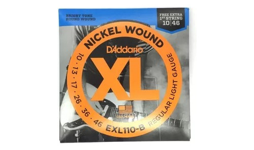 Encordoamento Guitarra D´addario 010 Exl110 Musical Store