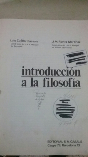 Introducción A La Filosofía 