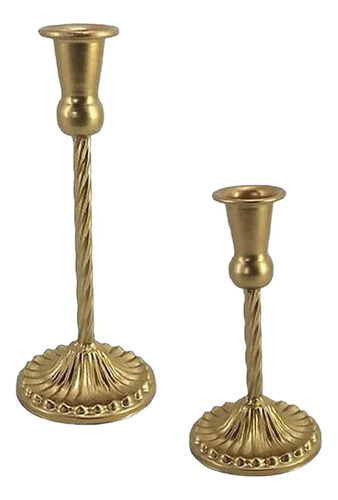 Candelabro De Metal Con Portavelas De 2 Piezas Para Decoraci