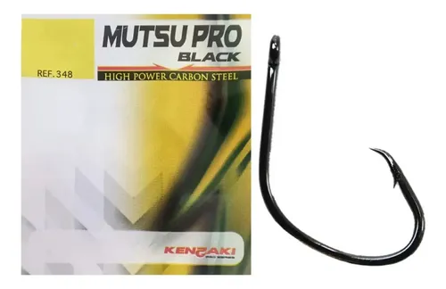 Anzol Ecológico Kenzaki Mutsu Pro Black 348 7/0 C/2 Unidades