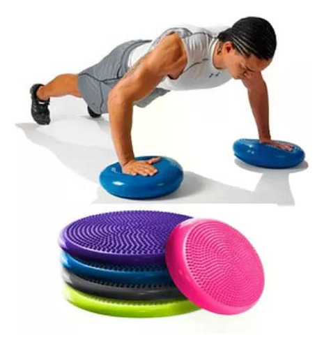 Cojín De Equilibrio Bosu 33cm Fitness Con Bombín Ak Sport