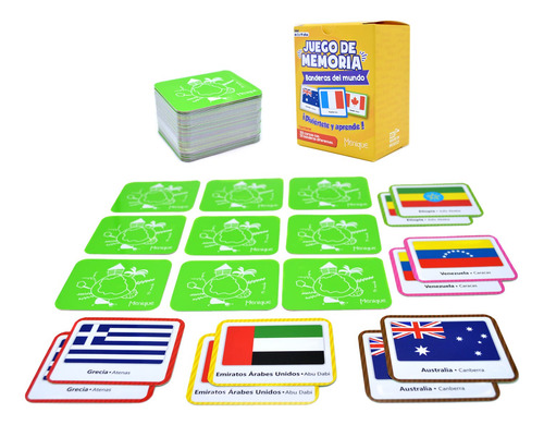 Juego De Combinación De Memoria Menique Flags Of The World 1