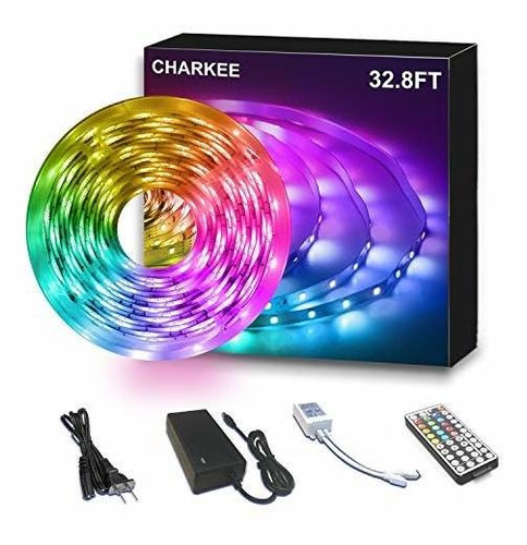 32.8ft Led Franja, Charkee Ultra-larga 5050 Llevó Las Luces,