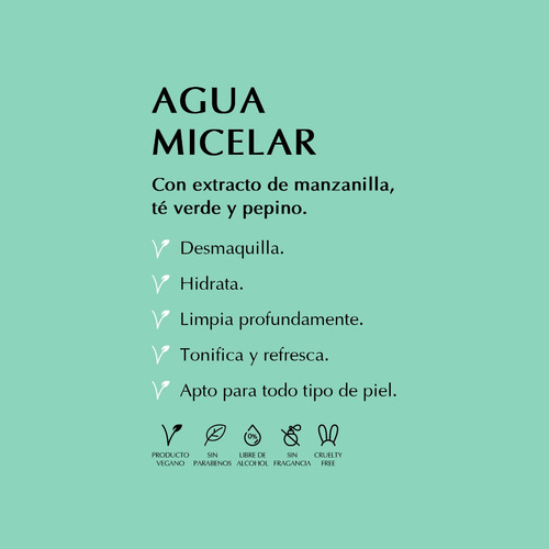 Imagen 5 de 9 de Kit Agua Micelar Desmaquillante + Bruma Facial Agua De Rosas