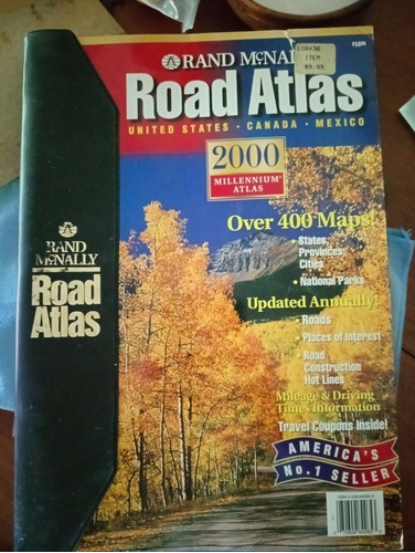 Road Atlas Rand Mcnally Usa Canadá México Año 2000