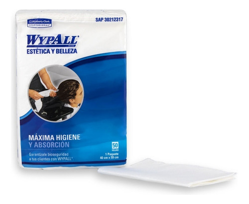 Wypall Brand Toallas Descartables Peluquería X 50 Paños