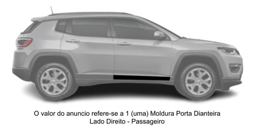 Moldura Lateral Direita Jeep Compass Friso Porta Dianteira