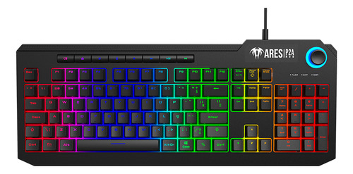 Teclado Membrana Ares Ares-p2a P2 Abnt2 Preto